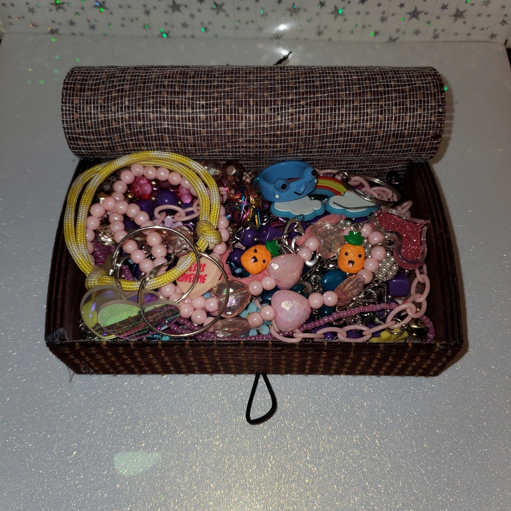 Colorful Jewelry Box with Accessories